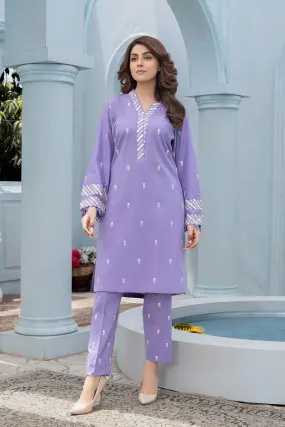 2 PC Embroidered Lawn Shirt With Straight Cotton Trouser CNP22-69