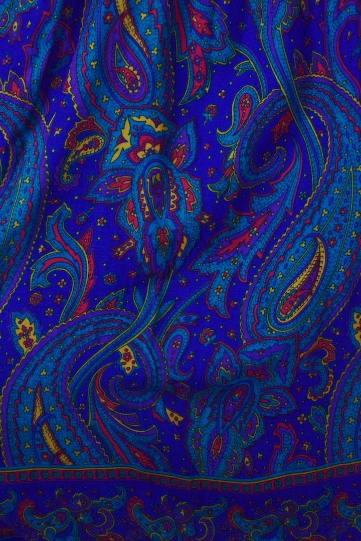 80s/90s Paisley Print Skirt