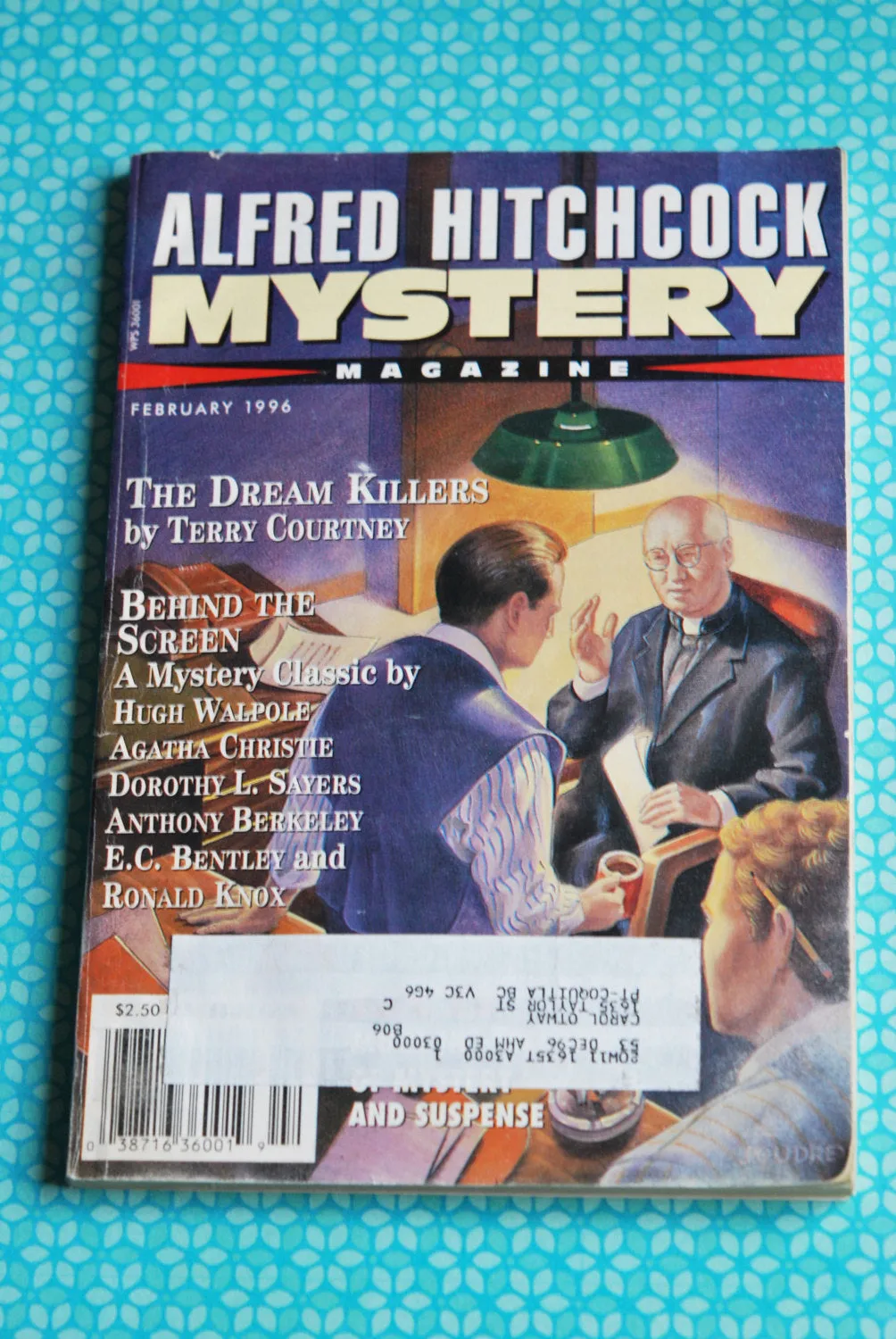 90s Retro Alfred Hitchcock's Mystery Magazine February 1996