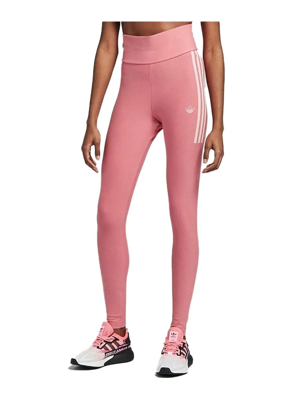 adidas Originals Women’s Leggings – Hazy Rose Melange/White