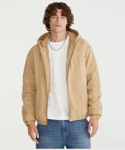 Aeropostale Hooded Canvas Workwear Jacket