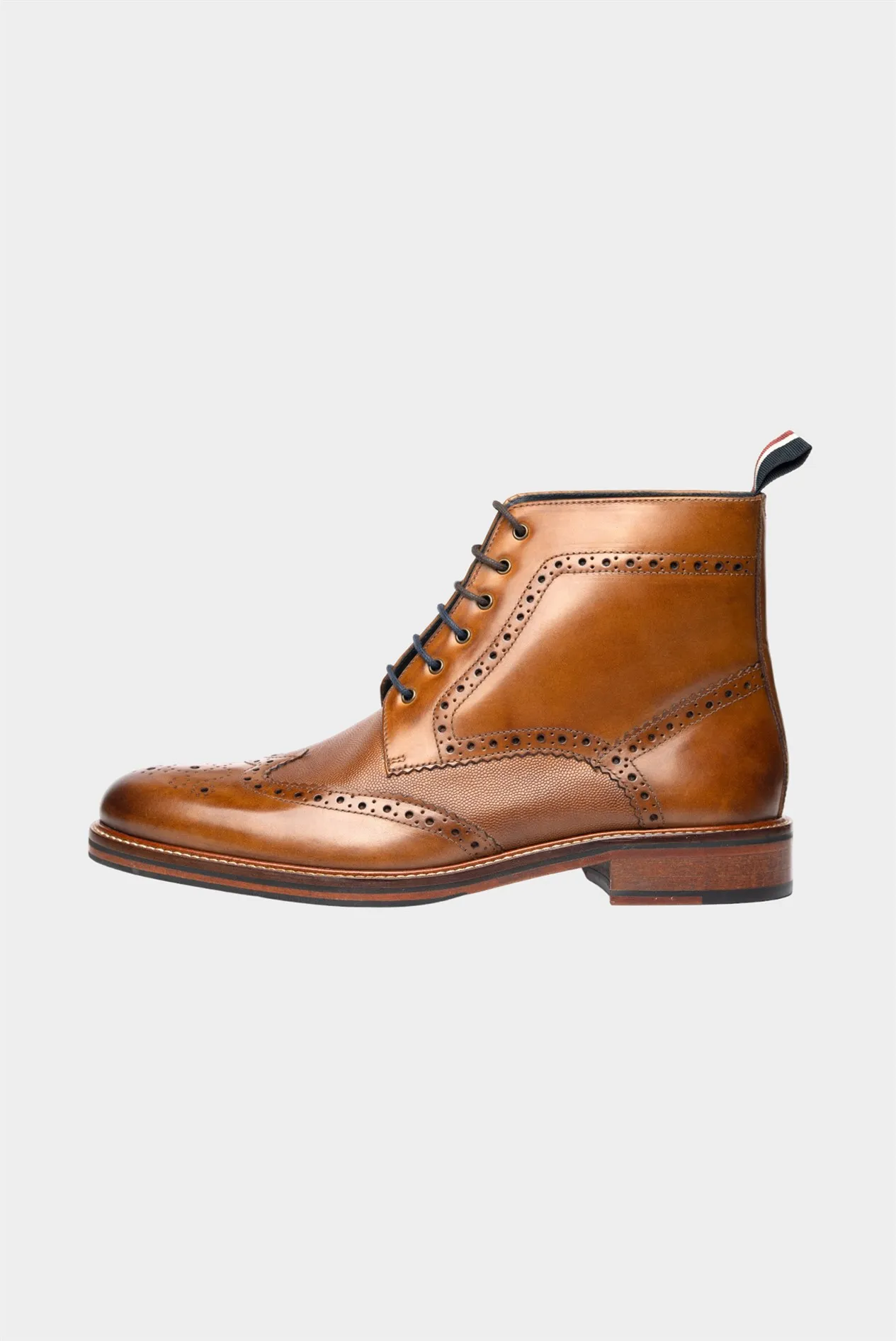 Alfred Boot Tan Brogue Boots