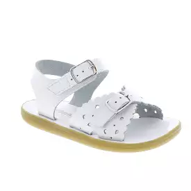 Ariel Casual Kid's Sandal - White Leather