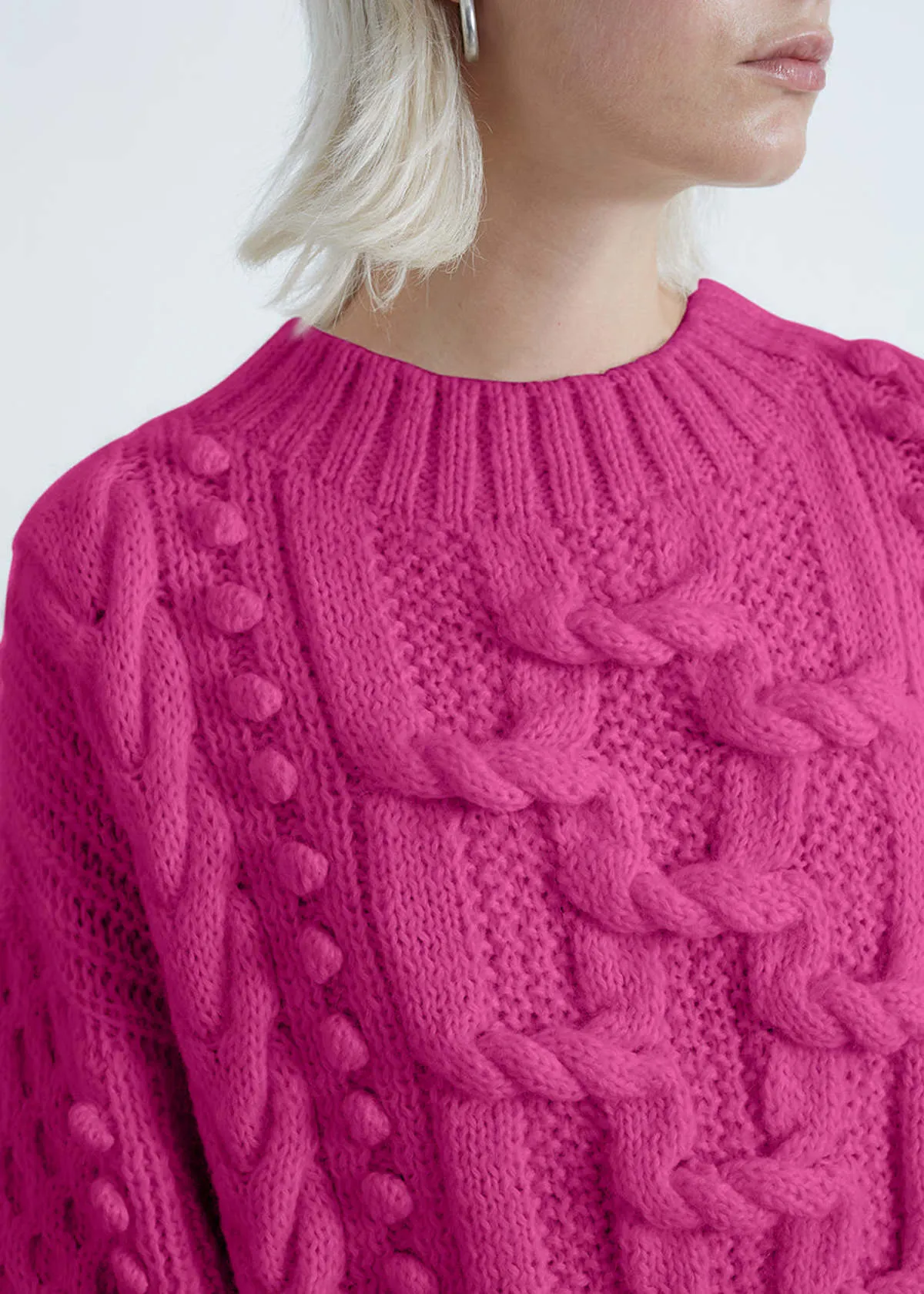 Aurora Sweater - Fuchsia