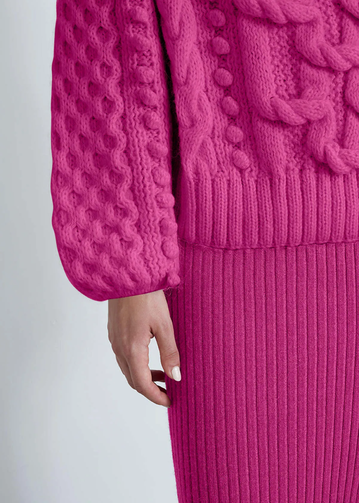 Aurora Sweater - Fuchsia