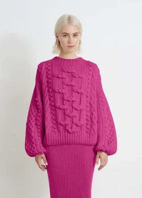 Aurora Sweater - Fuchsia