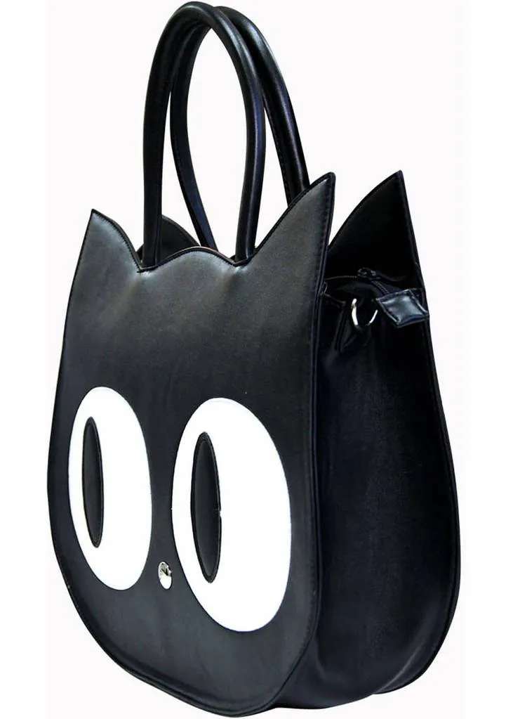 Banned Cat in the Bag Shoulder Bag Black