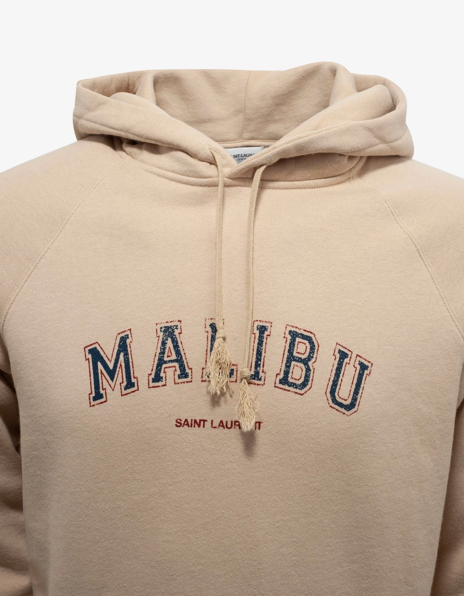 Beige Malibu Print Hoodie