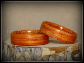 Bentwood Rings Set - Tennessee Tulip Pair Classic Tulipwood