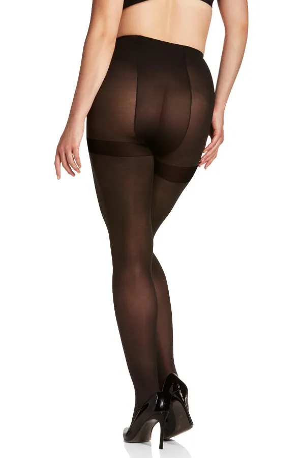 Berkshire Plus Size Reversible Opaque Two-Way Control Top Tights