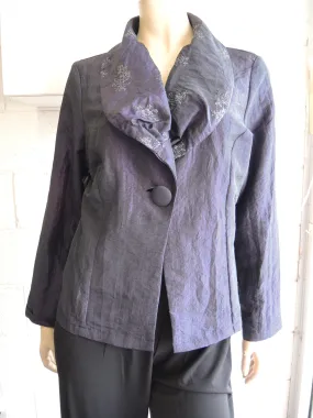 Black Apple Taffeta Jacket