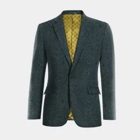  Blazer azul de donegal tweed edición limitada de 1 botón