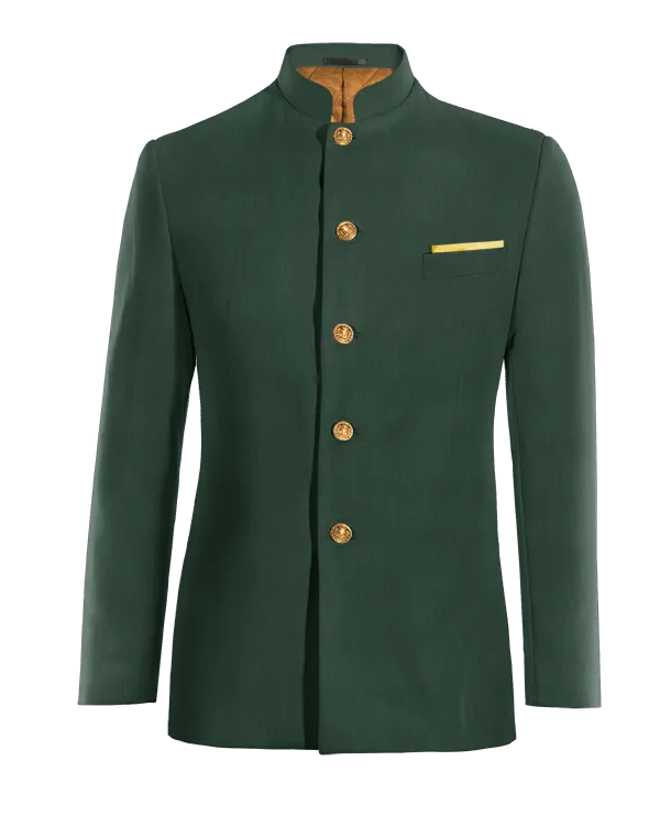  Blazer mao verde slim fit y con pañuelo