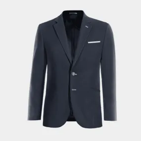  Blazer sin forro azul marino esencial con pañuelo