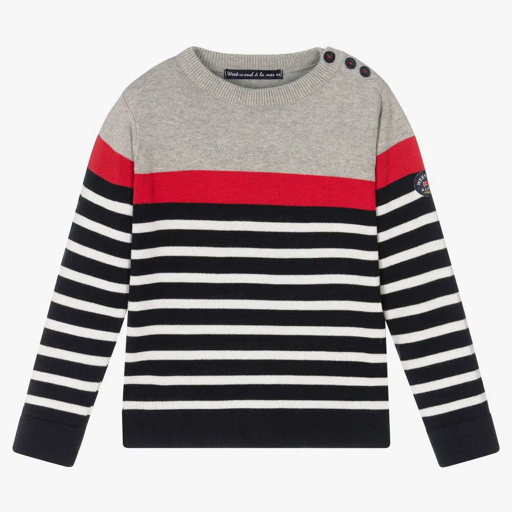 Boys Breton Stripe Sweater