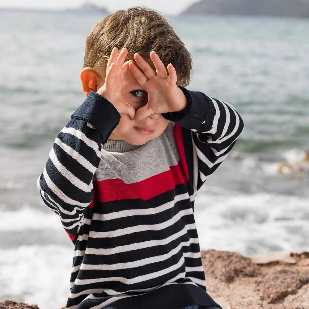 Boys Breton Stripe Sweater