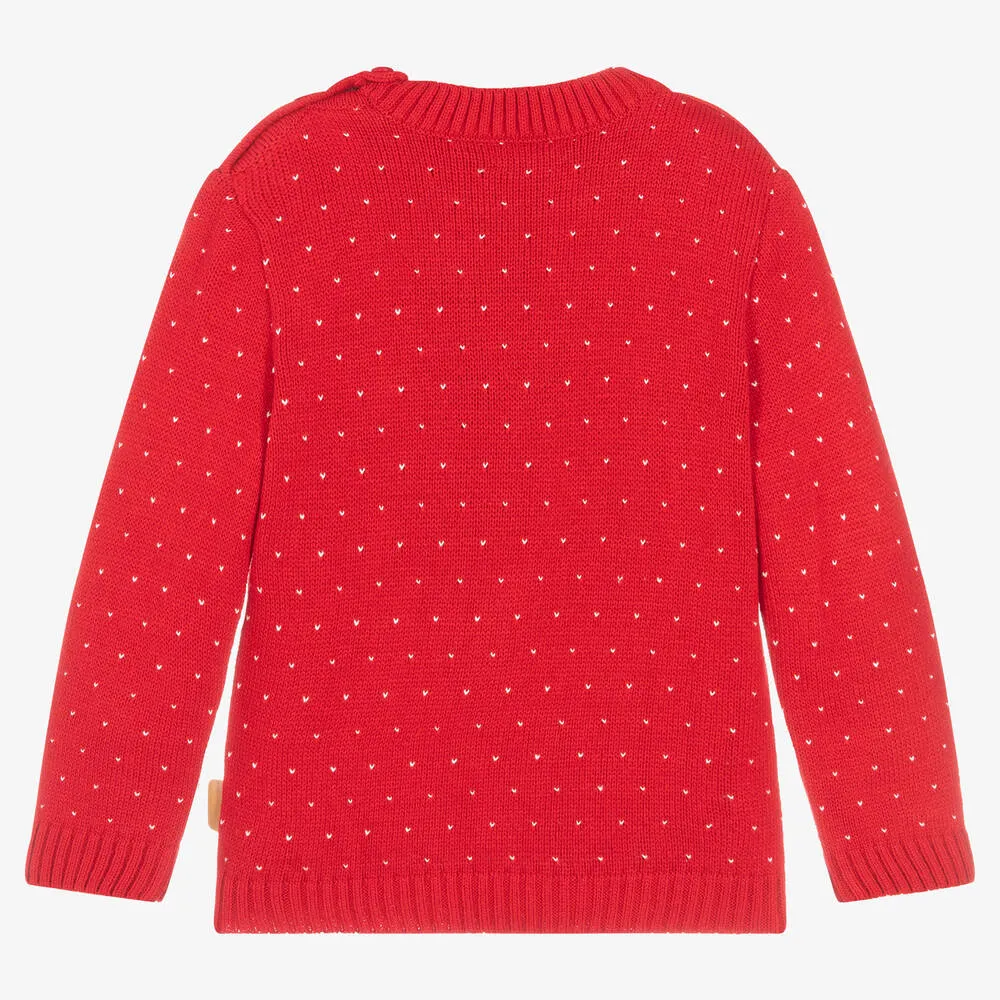 Boys Red Reindeer Sweater