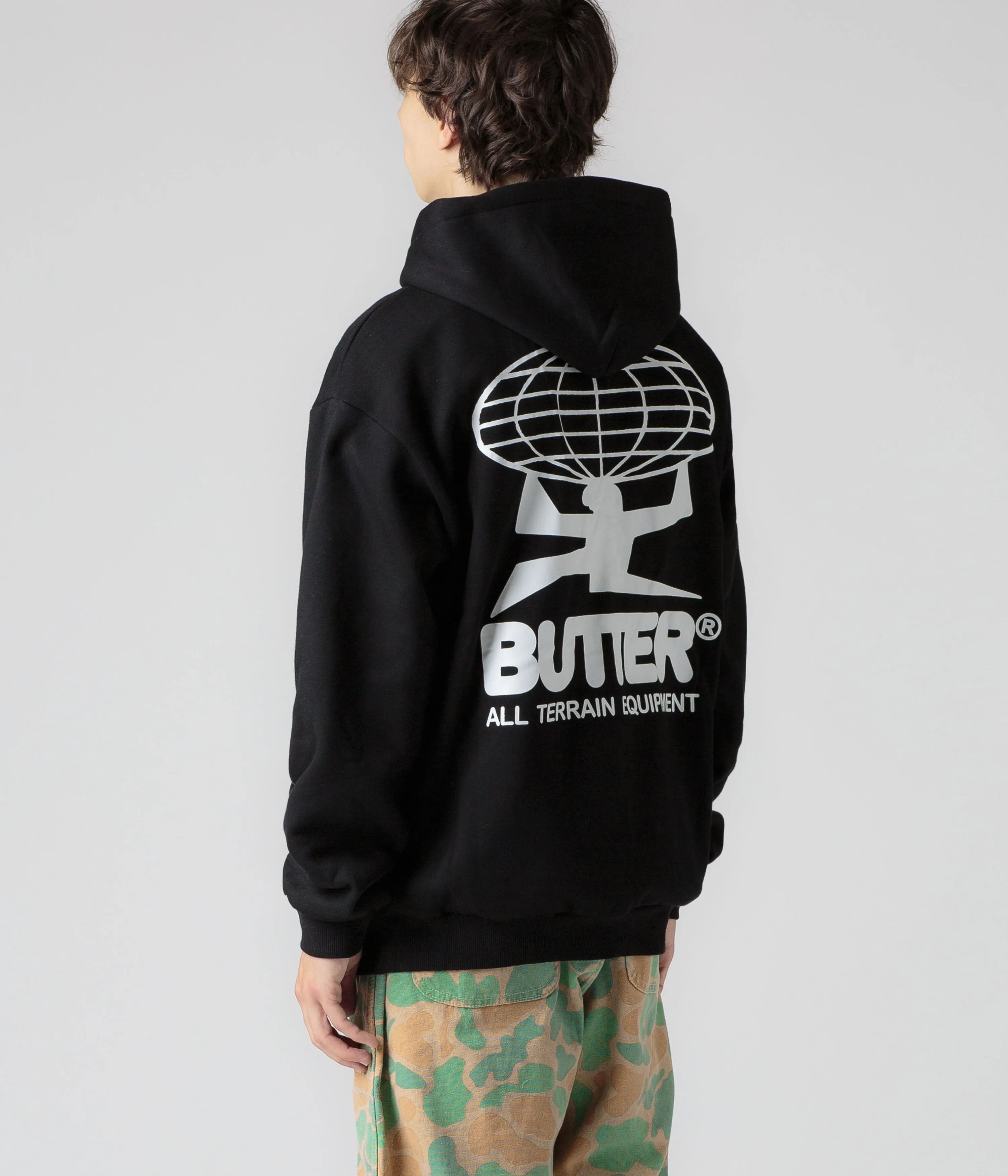 Butter Goods All Terrain Hoodie - Black / White