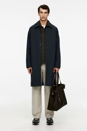 Car Coat - Long sleeve - Long - Dark Blue - Men | H&M GB