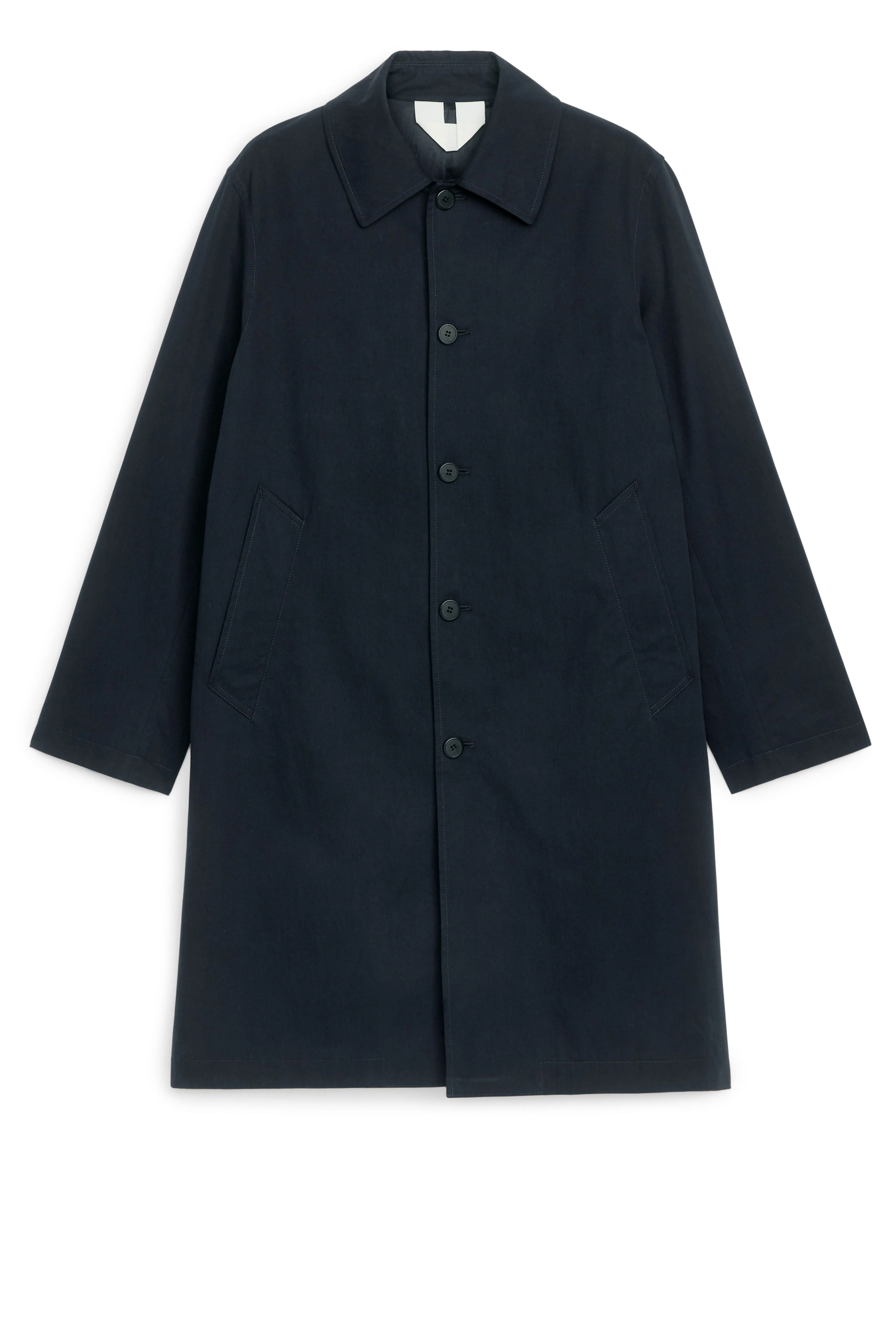 Car Coat - Long sleeve - Long - Dark Blue - Men | H&M GB