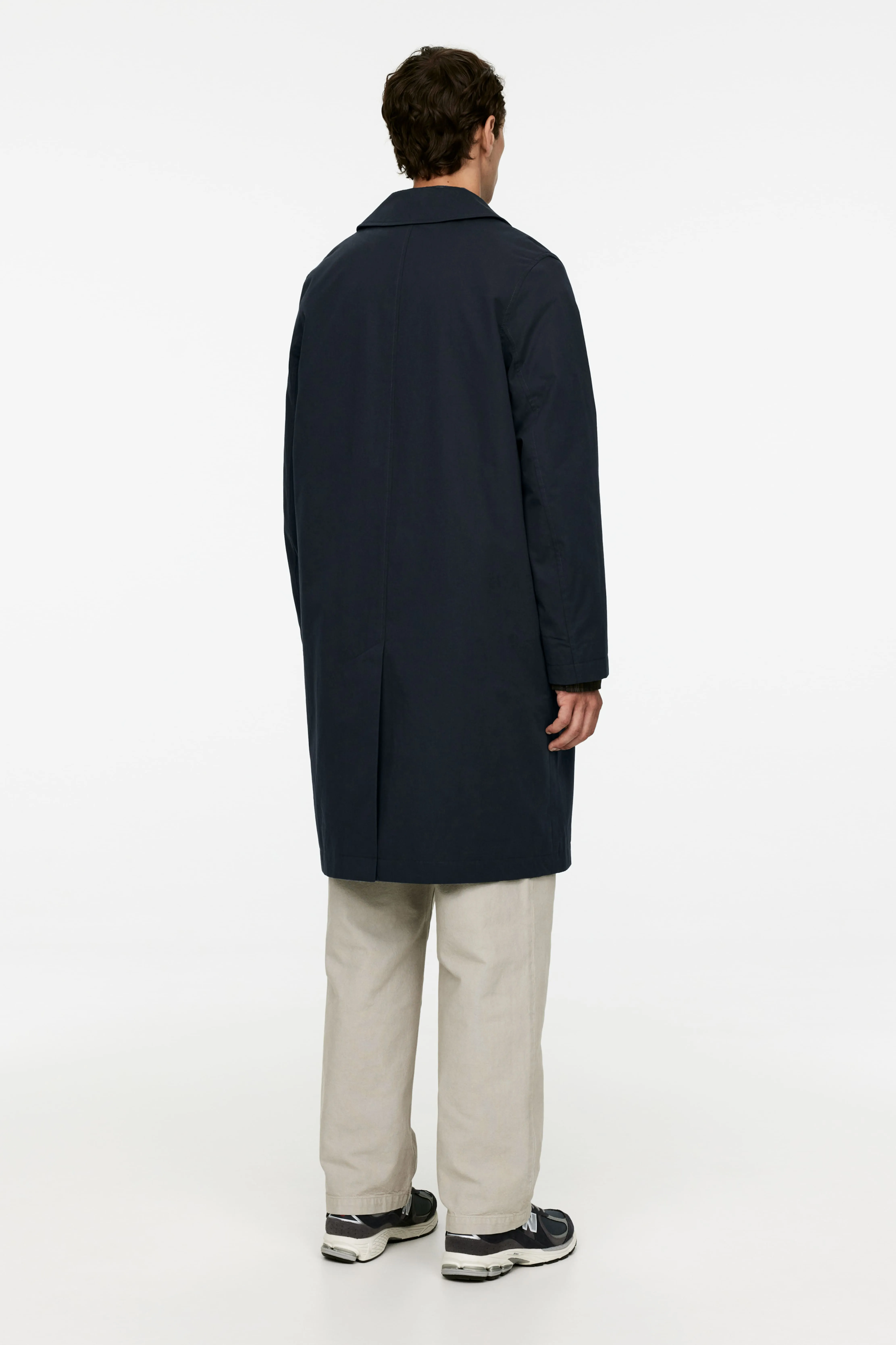 Car Coat - Long sleeve - Long - Dark Blue - Men | H&M GB