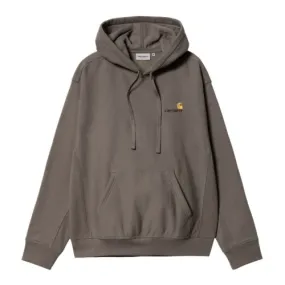 Carhartt WIP American Script Hoody Teide, 80/20% Cotton/Polyester Sweat, 12.4 oz, loose fit, brushed, adjustable hood, kangaroo 