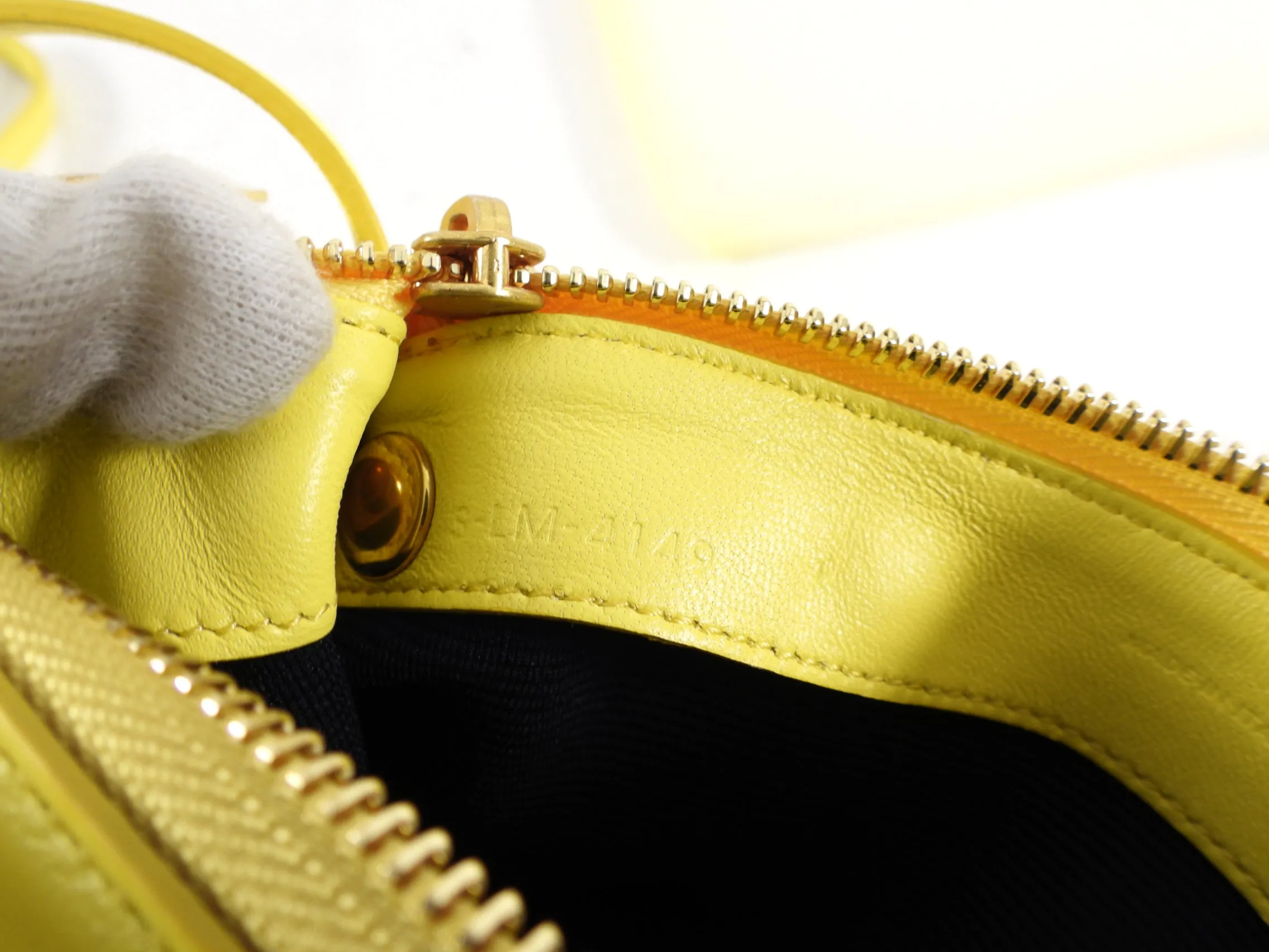 Celine Citron Yellow Small Trio Crossbody Bag