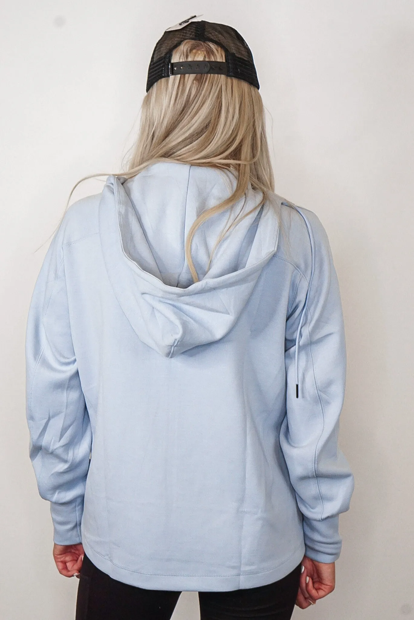 Chilly Mornings Blue Hoodie Jacket