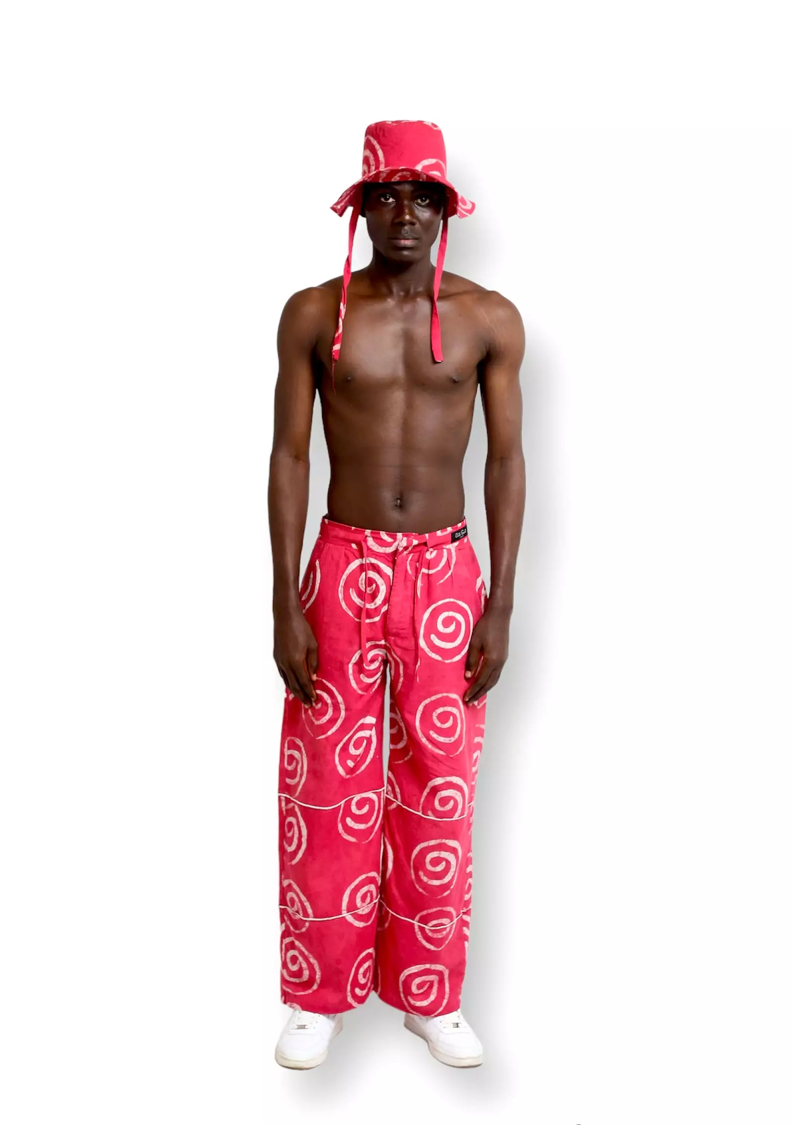 Cute Saint Eko Pink Cotton Straight Cut Pant