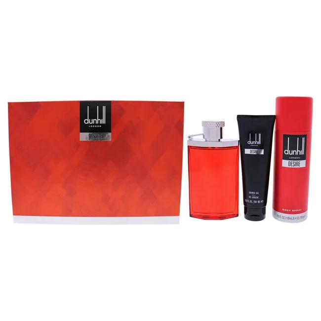 Desire Red London by Alfred Dunhill for Men - 3 Pc Gift Set