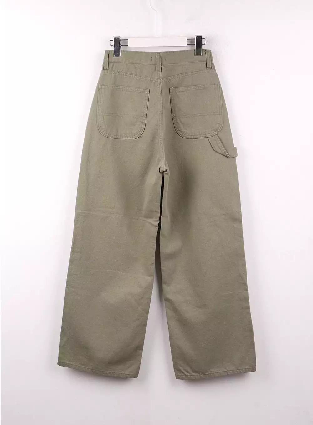 Drawstring Cotton Straight Pants OF405