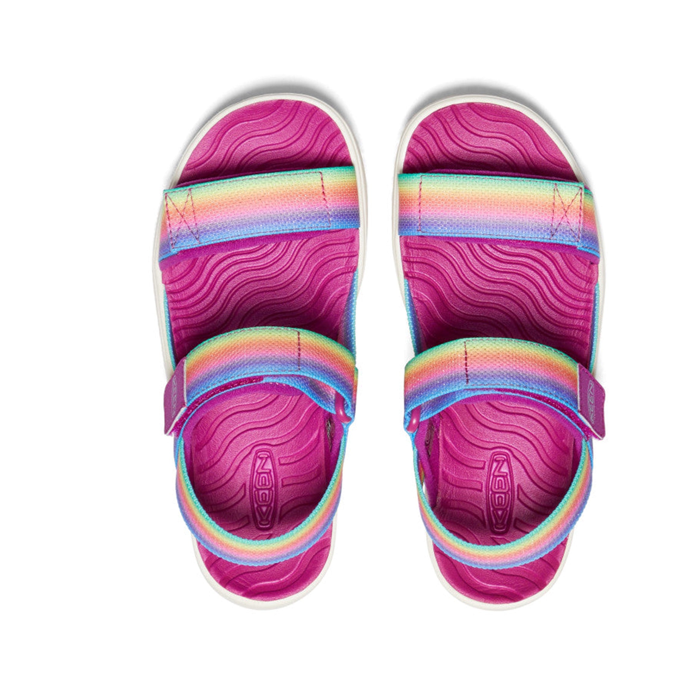 Elle Backstrap Kids' Sandal - Rainbow/Festival Fuchsia