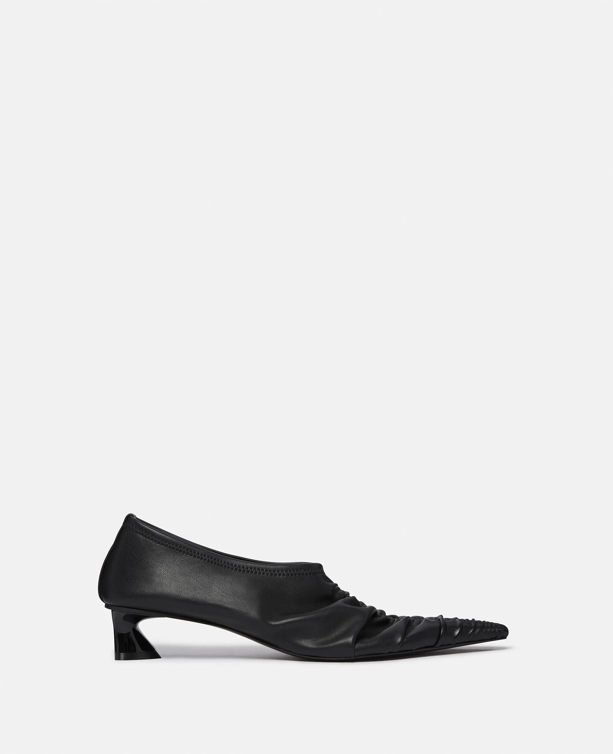 Elsa Ruched Kitten Heel Pumps