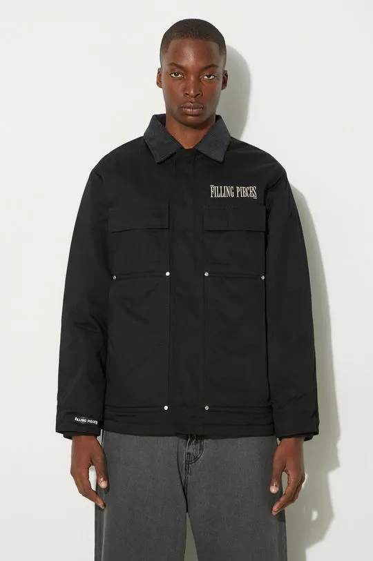 Filling Pieces jacket Corduroy black color