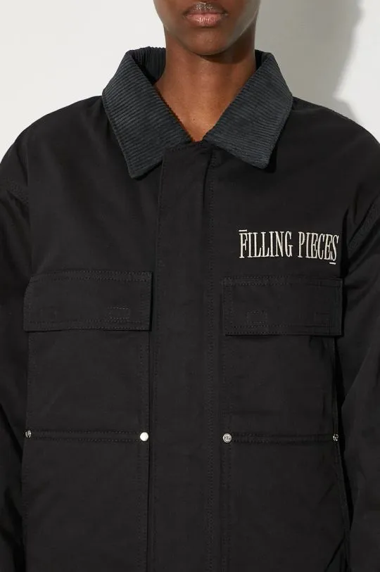 Filling Pieces jacket Corduroy black color