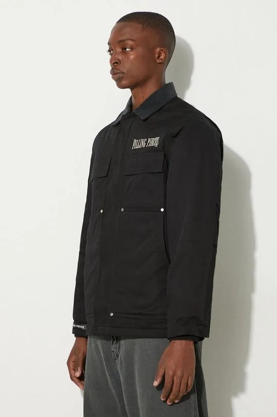 Filling Pieces jacket Corduroy black color