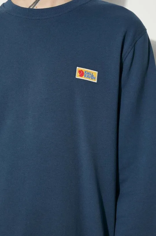 Fjallraven sweatshirt Vardag Sweater M men's navy blue color