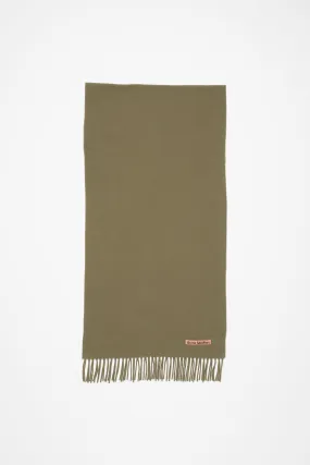 Fringe wool scarf - Narrow