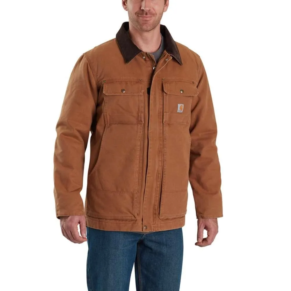 Full Swing Relaxed Fit Washed Duck Insulated Traditional Coat - BIG - 103283B