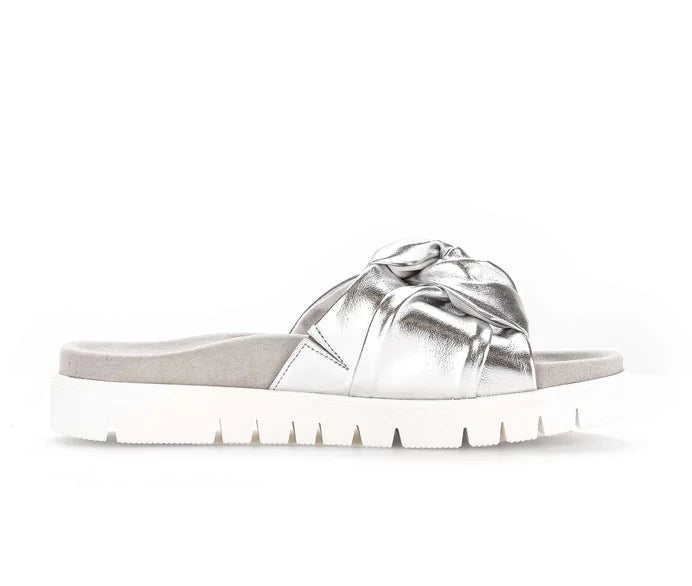 GABOR METALLIC MULES 43.746.61 SILVER