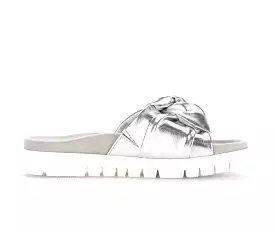 GABOR METALLIC MULES 43.746.61 SILVER