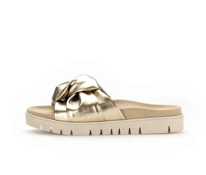 GABOR METALLIC MULES 43.746.63 GOLD