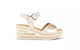 GABOR METALLIC WEDGE SANDAL 44.651.62