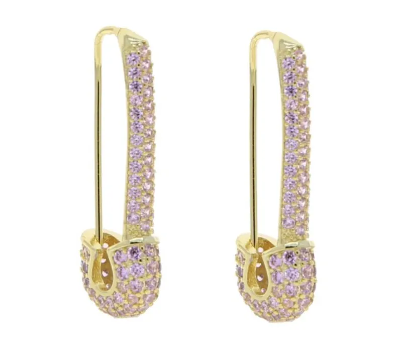 Gem Pin Earrings