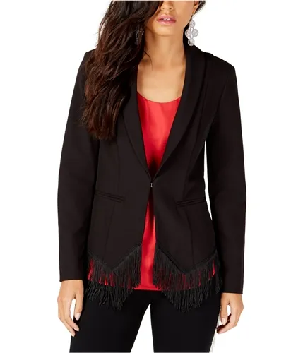 I-N-C Womens Fringed Blazer Jacket, TW1