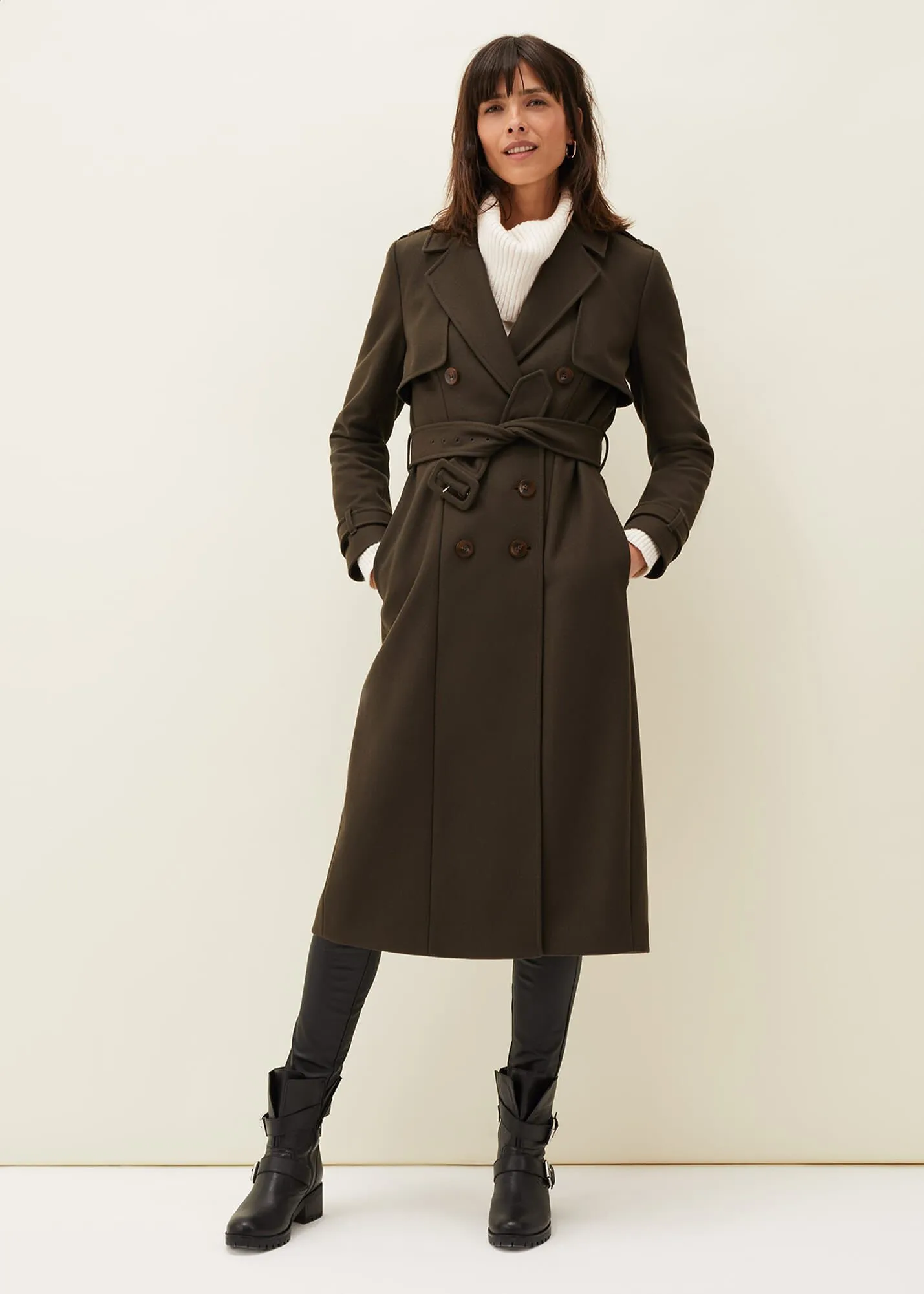 Imie Wool Trench Coat