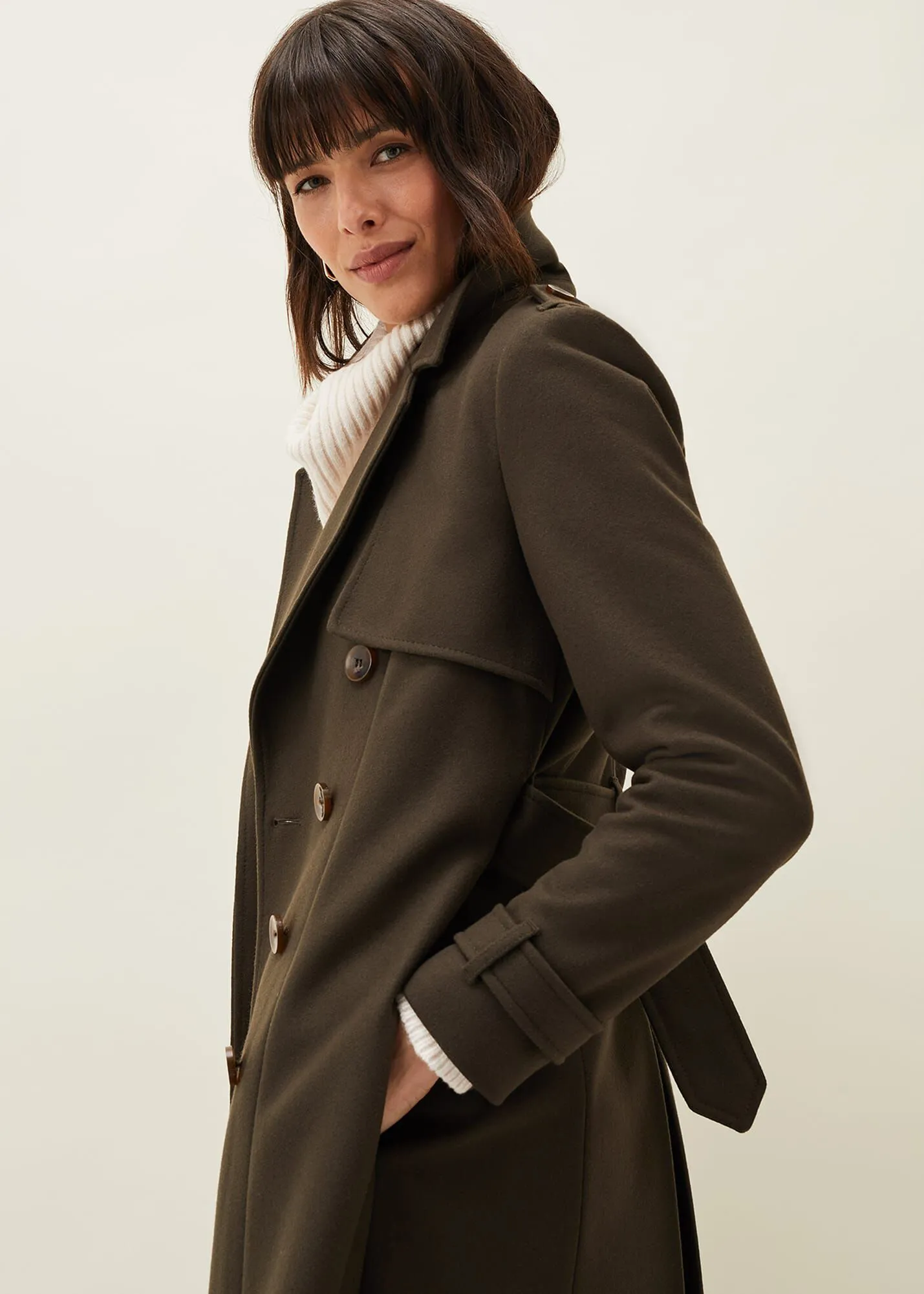 Imie Wool Trench Coat