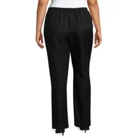 JCPenney Alfred Dunner Classics Womens Plus Straight Pull-On Pants