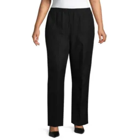 JCPenney Alfred Dunner Classics Womens Plus Straight Pull-On Pants