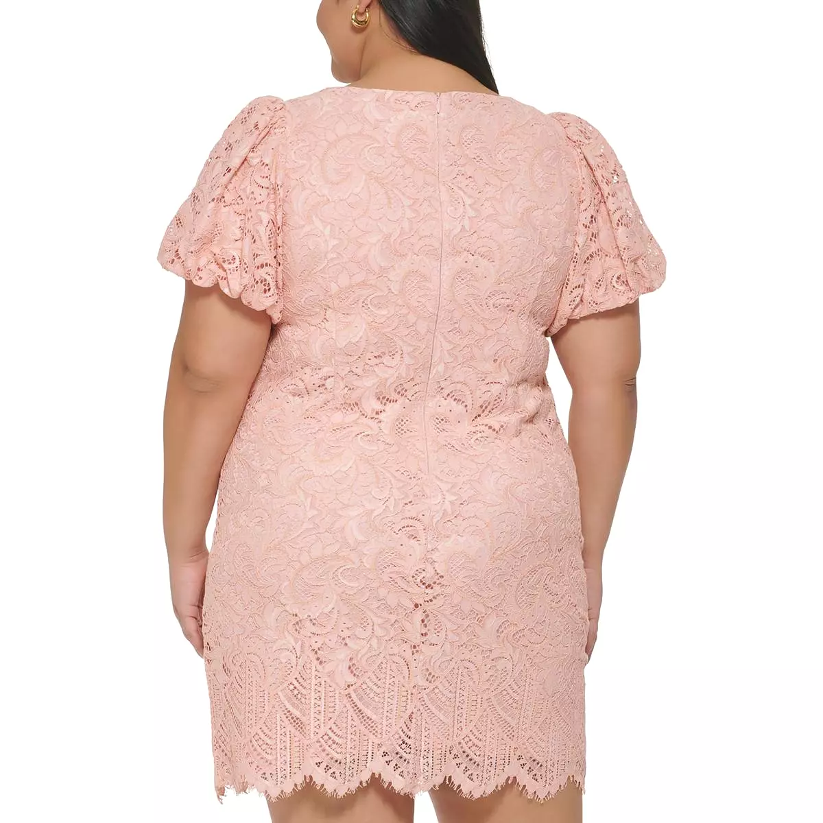 Jessica Howard Womens Plus Lace Mini Cocktail and Party Dress